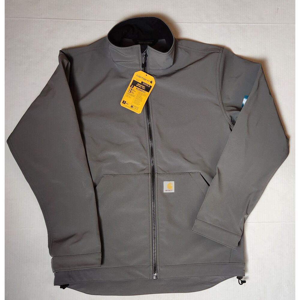 Carhartt Rain Defender Softshell Jacket Men's Medium Gray